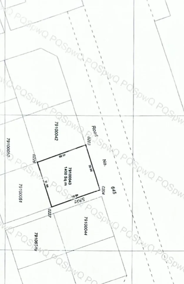 اراضي للبيع  في الشمال  - أبو ظلوف  -المساحة 1,400 متر مربع