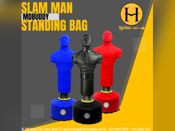 معدات رياضية / تمارين - كيس ملاكمة قائم بذاته 100  - أحمر