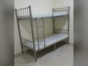Beds - Lifestyle  - Double bunk  - Gray  - Mattress Included