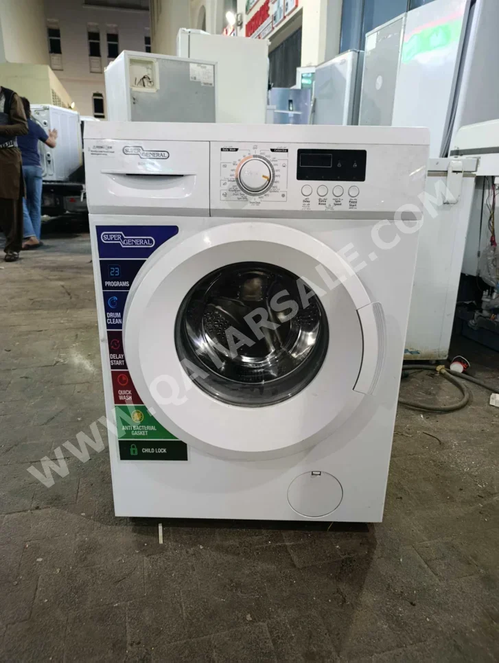 غسالة ملابس & الكل في واحد سوبر جينيرال \ غسالة تحميل أمامي