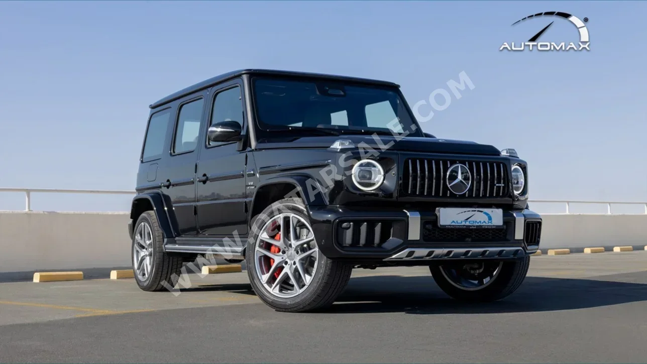 مرسيدس - بنز  جي - كلاس  63 اي ام جي  2025  اوتوماتيك  0 كم  8 سلندر  دفع رباعي  اس يو في  أسود  تحت الضمان