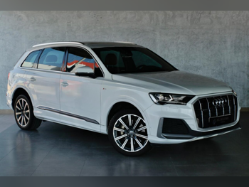 Audi  Q7  45 TFSI Quattro  2021  Automatic  119,000 Km  6 Cylinder  All Wheel Drive (AWD)  SUV  White