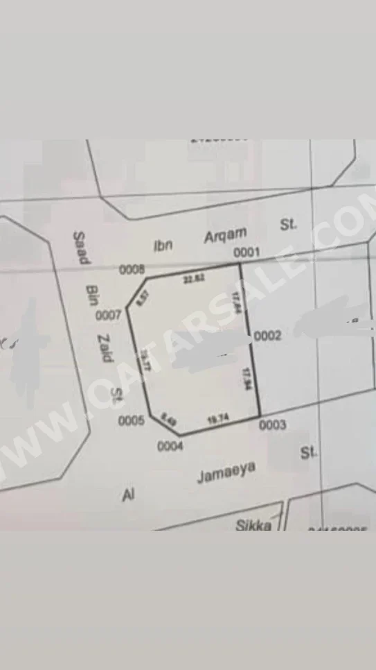 اراضي للبيع  في الريان  -المساحة 970 متر مربع