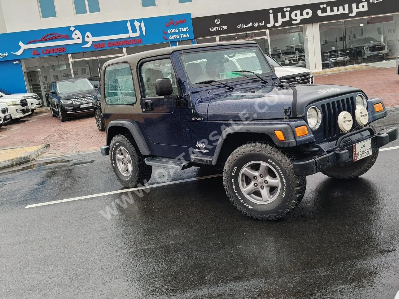 جييب  رانجلار  2006  عادي  167,000 كم  6 سلندر  دفع رباعي  اس يو في  أسود