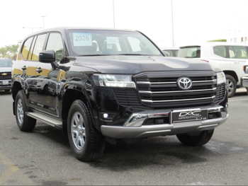 تويوتا  لاند كروزر  جي اكس  2026  اوتوماتيك  0 كم  6 سلندر  دفع رباعي  اس يو في  أسود  تحت الضمان