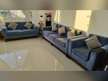 الأرائك والكنب والكراسي طقم كنب  - أزرق