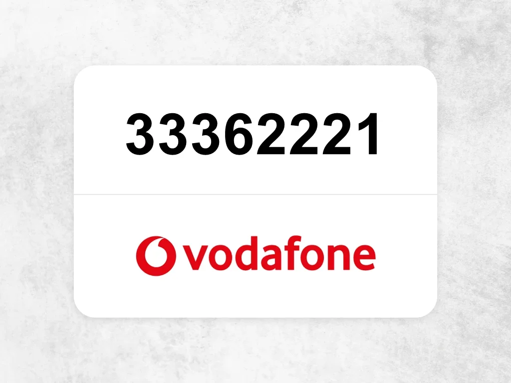 جوال فودافون  33362221