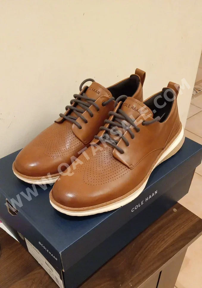 Shoes Genuine Leather Brown Size 43 Qatar Men