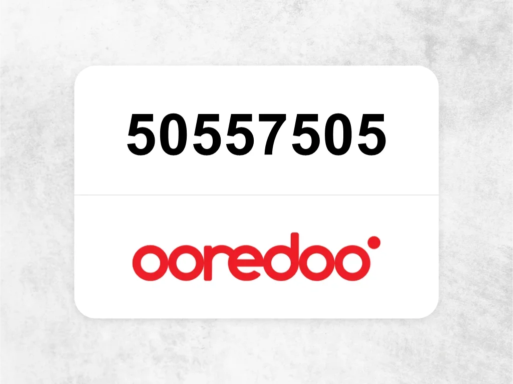 جوال اوريدو  50557505