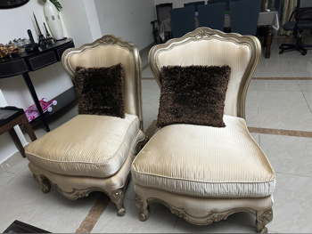 الأرائك والكنب والكراسي كنبة مفردة  - اللون البيج