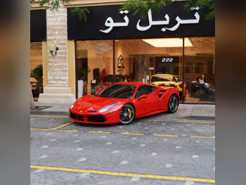 Ferrari  488  GTB  2017  Automatic  14,000 Km  8 Cylinder  Rear Wheel Drive (RWD)  Coupe / Sport  Red  With Warranty