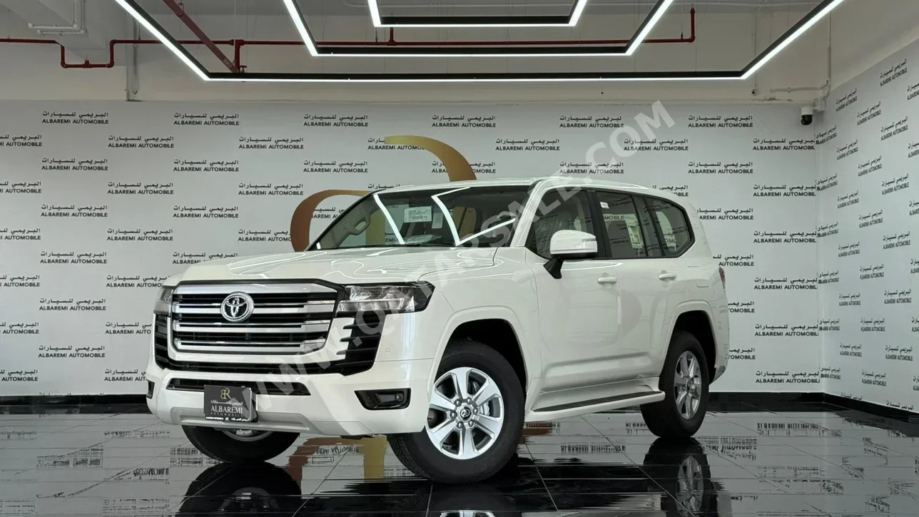 تويوتا  لاند كروزر  جي اكس ار توين توربو  2026  اوتوماتيك  0 كم  6 سلندر  دفع رباعي  اس يو في  أبيض  تحت الضمان