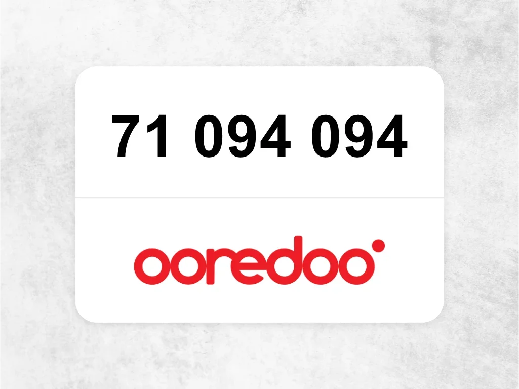 Ooredoo Mobile Phone  71 094 094