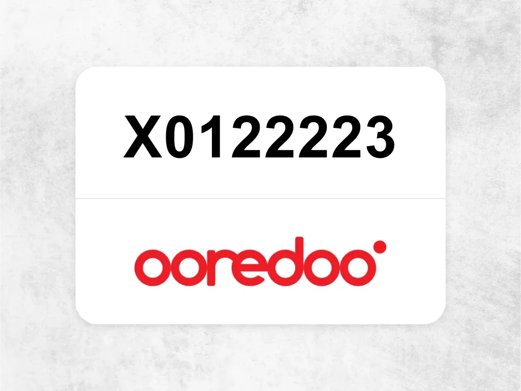 Ooredoo Mobile Phone  X0122223