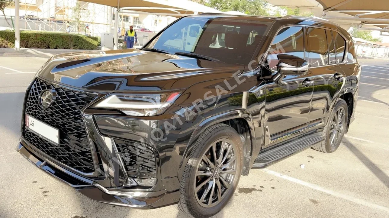 Lexus  LX  600 F Sport  2022  Automatic  82,000 Km  6 Cylinder  Four Wheel Drive (4WD)  SUV  Black  With Warranty