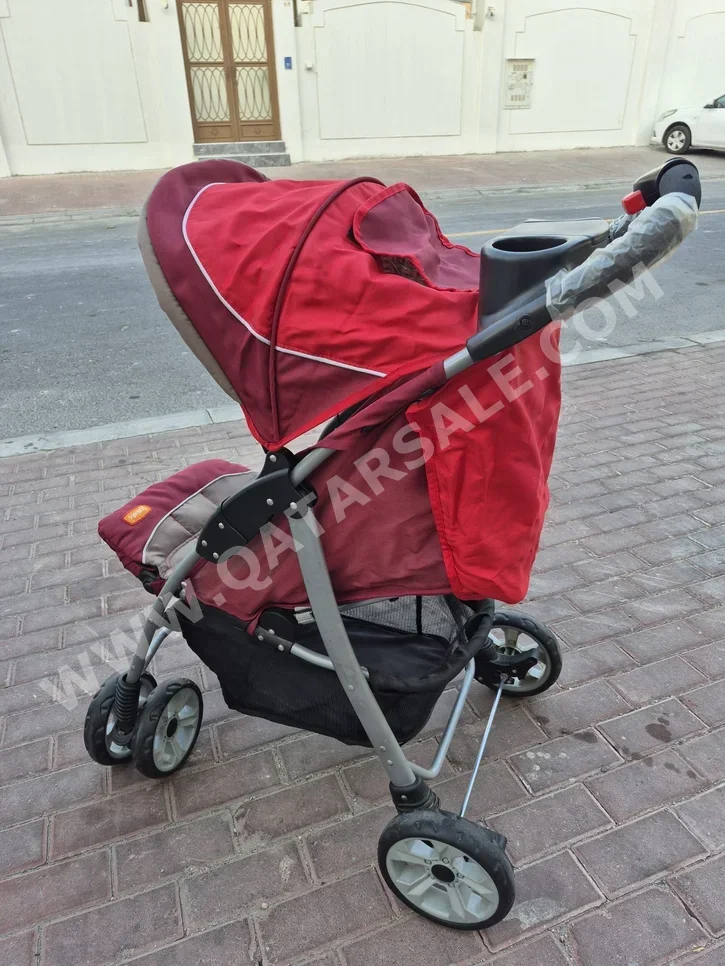 عربات الأطفال جونيرز  عربة فردية  أحمر  0-3 سنوات