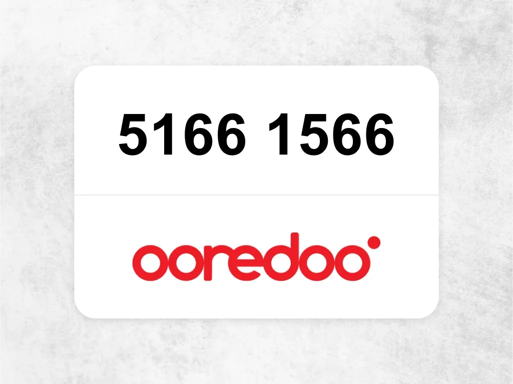 Ooredoo Mobile Phone  5166 1566