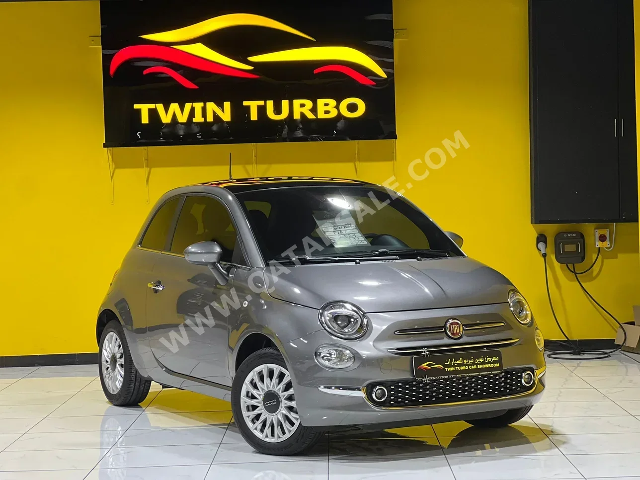 Fiat  500  Abarth  2024  Automatic  3,793 Km  4 Cylinder  Front Wheel Drive (FWD)  Hatchback  Gray  With Warranty