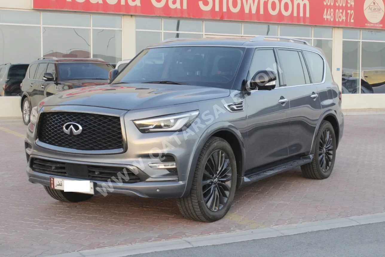 Infiniti  QX  80  2021  Automatic  112,000 Km  8 Cylinder  Four Wheel Drive (4WD)  SUV  Gray