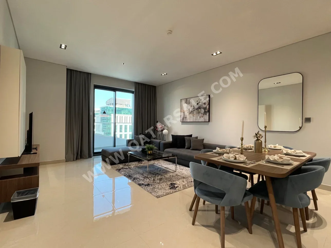 2 Bedrooms  Apartment  For Rent  in Lusail -  Marina District  Fully Furnished
