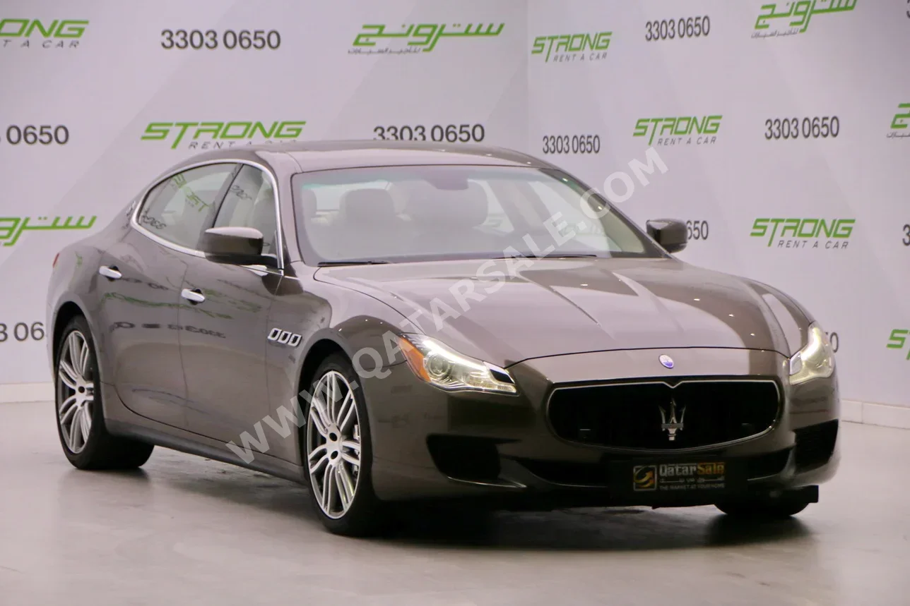 مزاراتي  كواتروبورتي  2014  اوتوماتيك  56,000 كم  8 سلندر  دفع خلفي  سيدان  برونزي