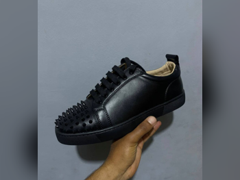 Shoes Christian Louboutin Faux Leather Black Size 41 Italy Men