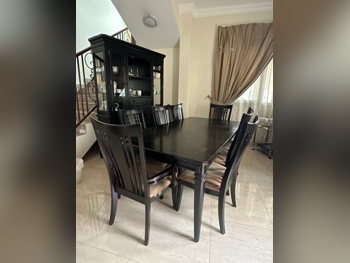 Tables & Sideboards Table & Chairs  - Black