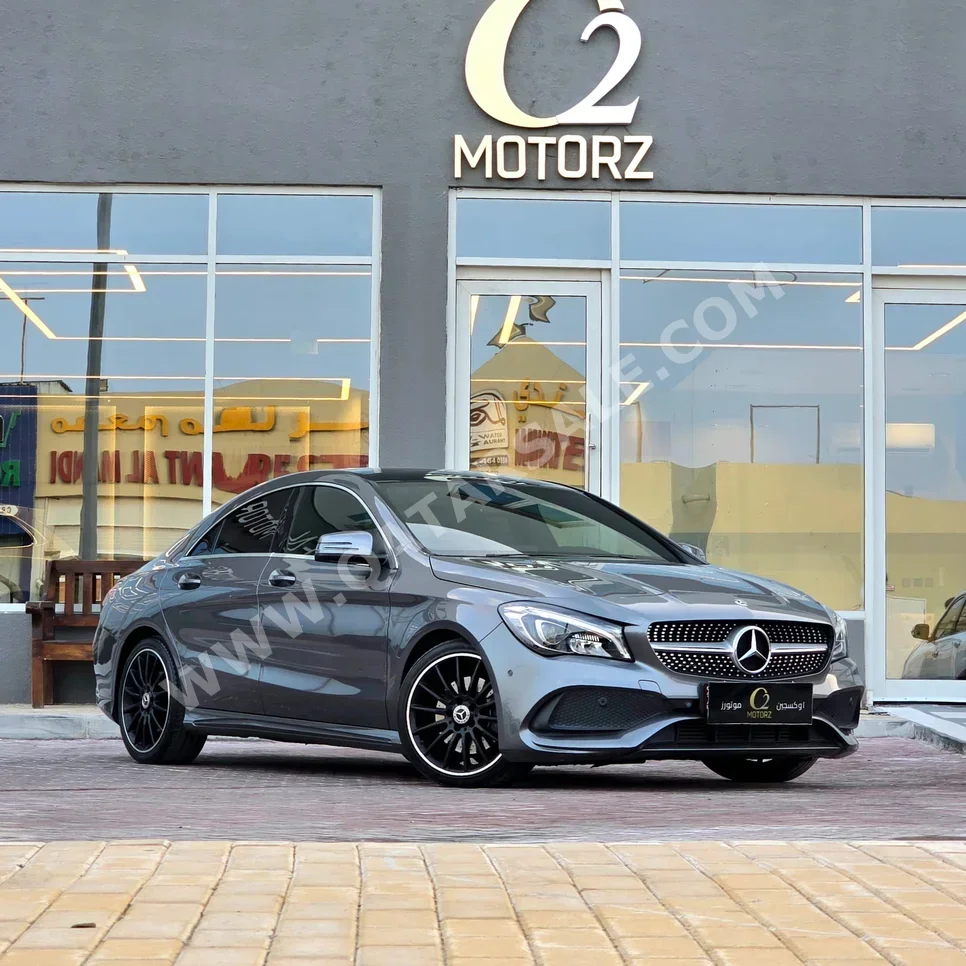 Mercedes-Benz  CLA  250  2018  Automatic  69,000 Km  4 Cylinder  Rear Wheel Drive (RWD)  Sedan  Gray