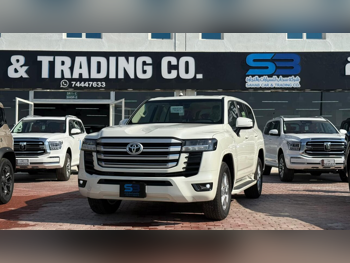 تويوتا  لاند كروزر  جي اكس ار توين توربو  2026  اوتوماتيك  0 كم  6 سلندر  دفع رباعي  اس يو في  أبيض  تحت الضمان