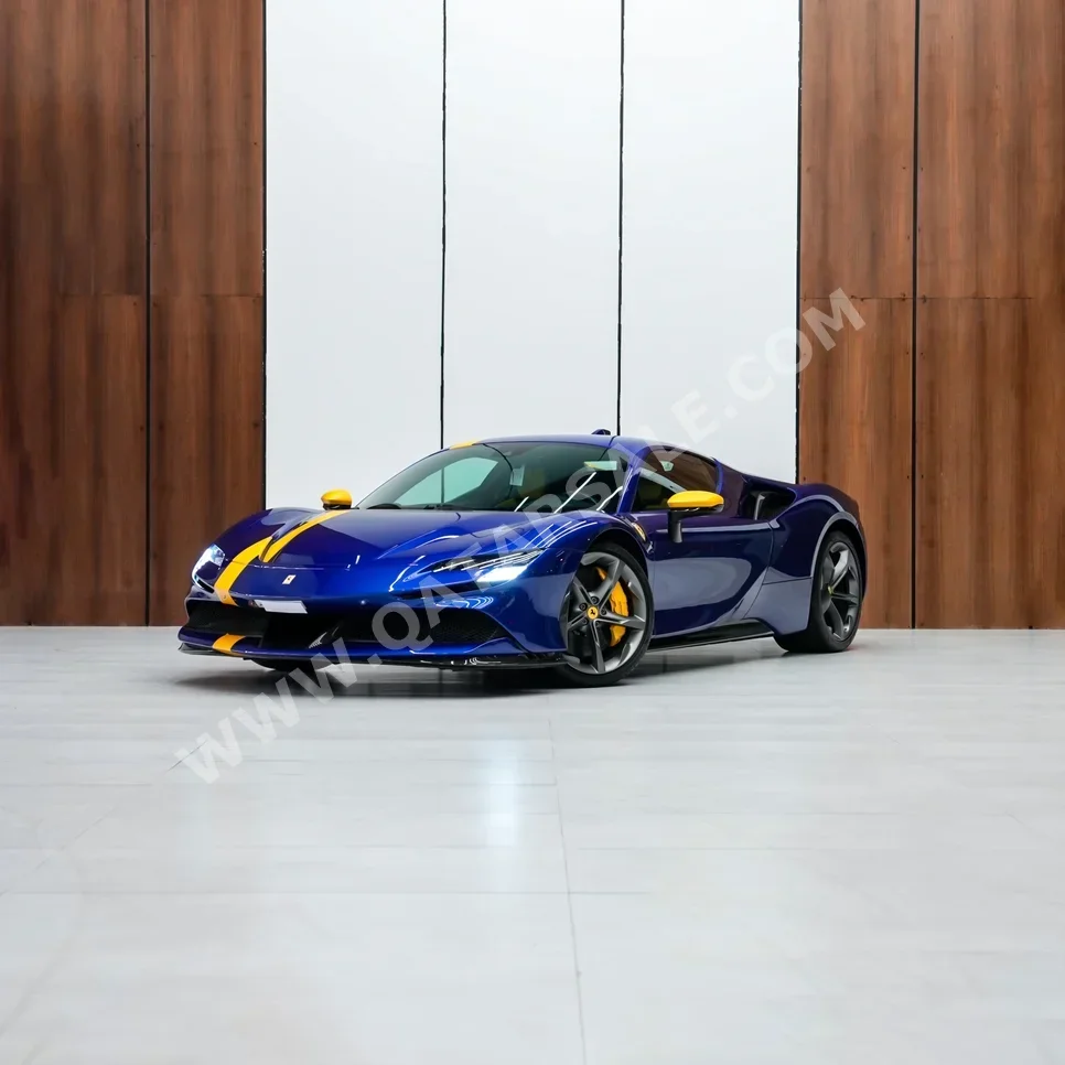 Ferrari  SF90 Stradale  2022  Automatic  4,000 Km  8 Cylinder  Rear Wheel Drive (RWD)  Coupe / Sport  Blue  With Warranty