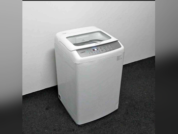 غسالة ملابس & الكل في واحد سامسونج \ غسالة تحميل علوي أبيض