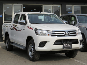 تويوتا  هاي لوكس  2026  اوتوماتيك  0 كم  4 سلندر  دفع رباعي  بيكب  أبيض  تحت الضمان