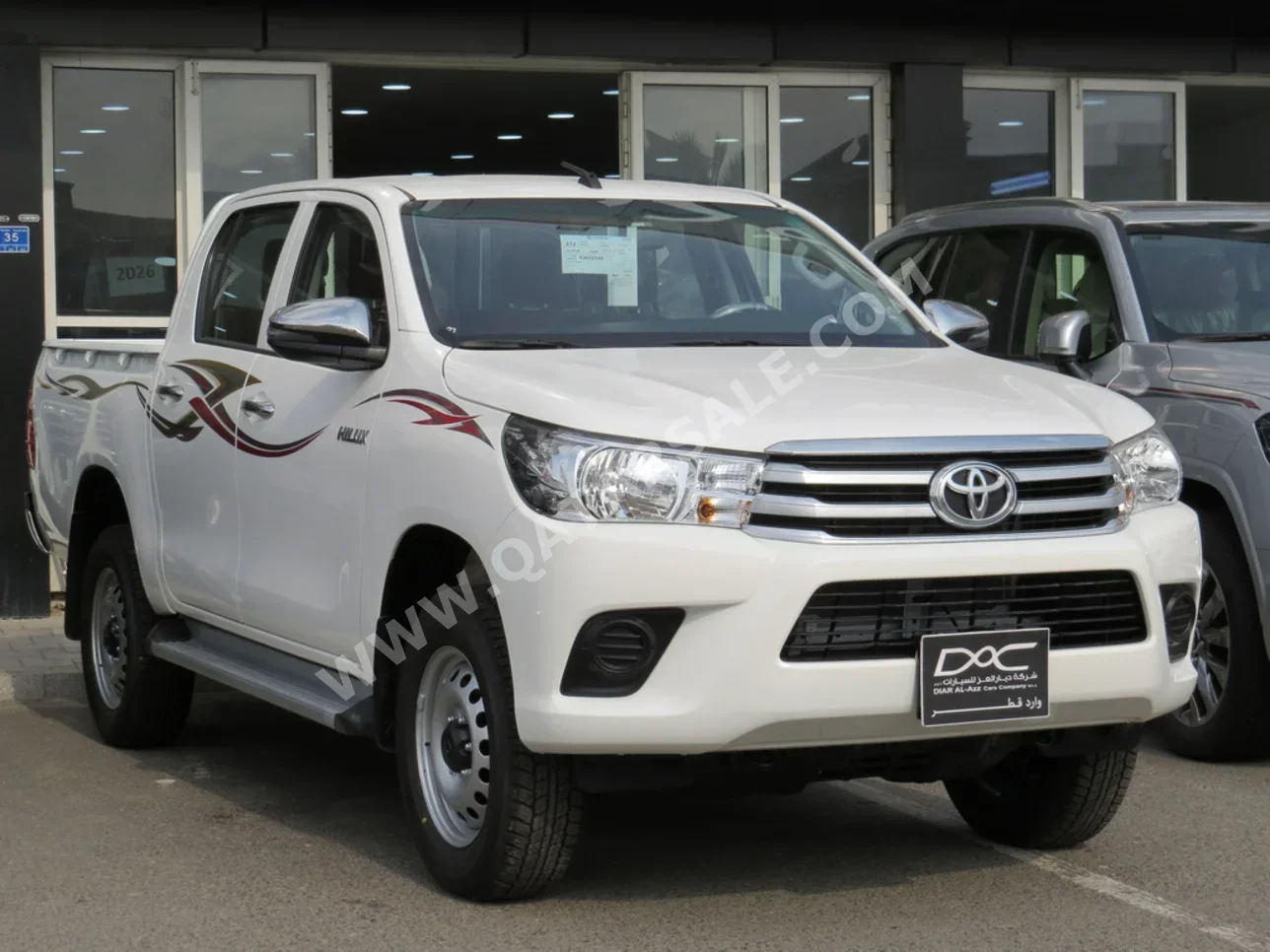 تويوتا  هاي لوكس  2026  اوتوماتيك  0 كم  4 سلندر  دفع رباعي  بيكب  أبيض  تحت الضمان