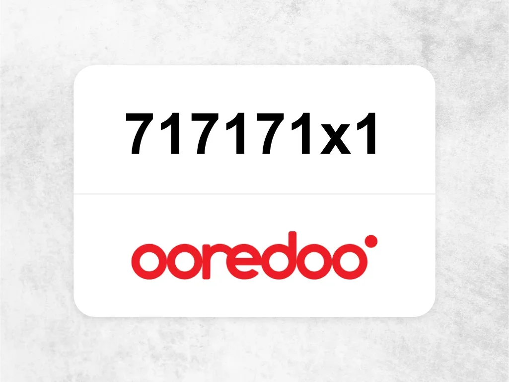 Ooredoo Mobile Phone  717171x1