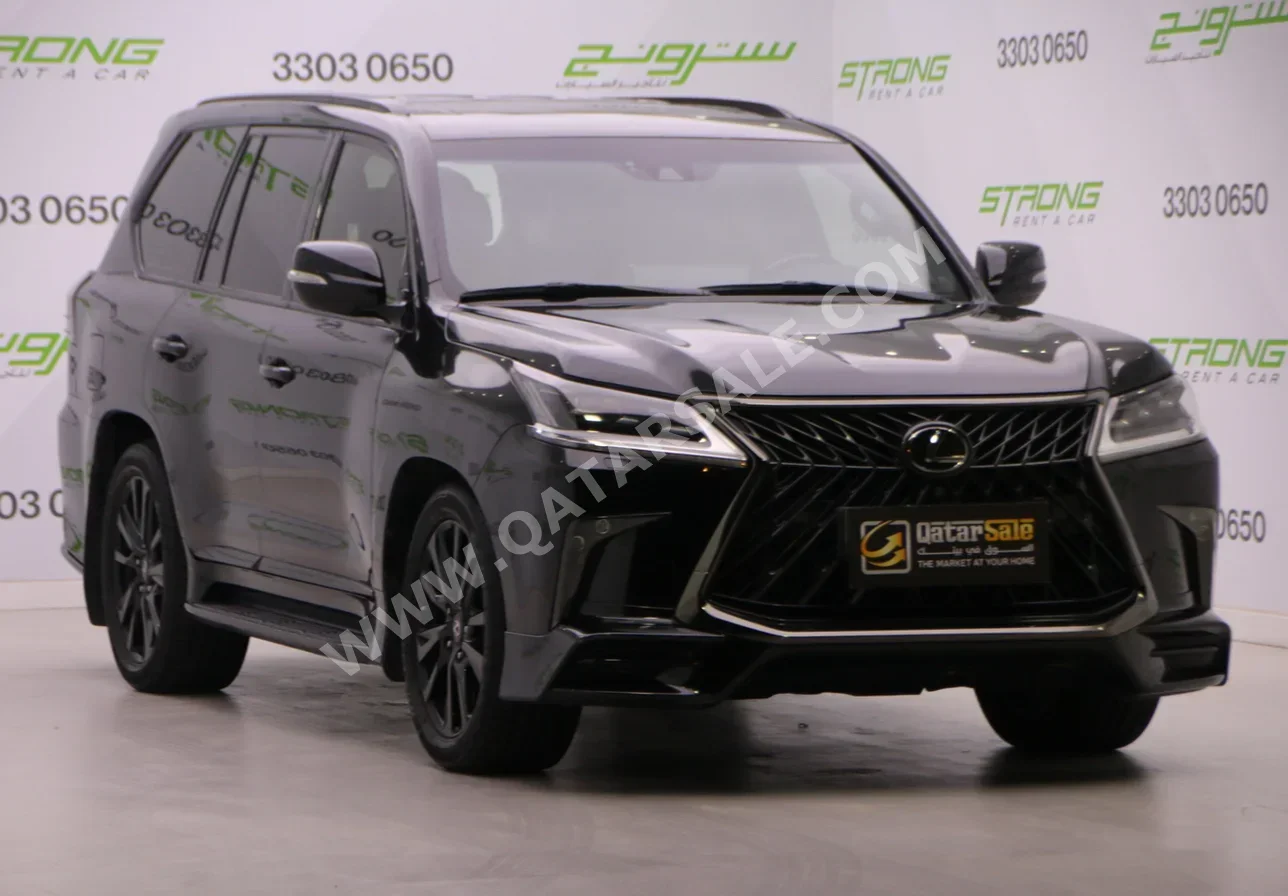 لكزس ال اكس 570 اس بلاك ايديشن 2019 اوتوماتيك 105,000 كم 8 سلندر دفع رباعي اس يو في أسود