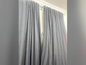 Curtains & Blinds Price Per Unit  Cotton Blend  Gray  Room-Darkening  Solid color  More than 6