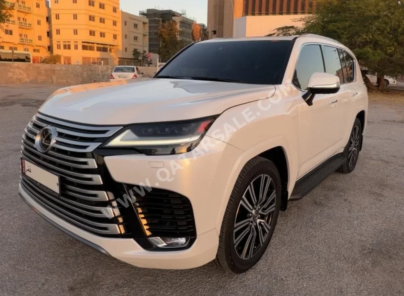 Lexus  LX  600 Luxury  2023  Automatic  63,000 Km  6 Cylinder  Four Wheel Drive (4WD)  SUV  White  With Warranty