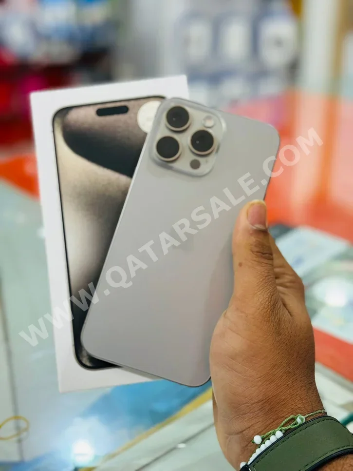 Mobile Phones Apple  - iPhone 15  - Pro Max  - Natural Titanium  - 256 GB