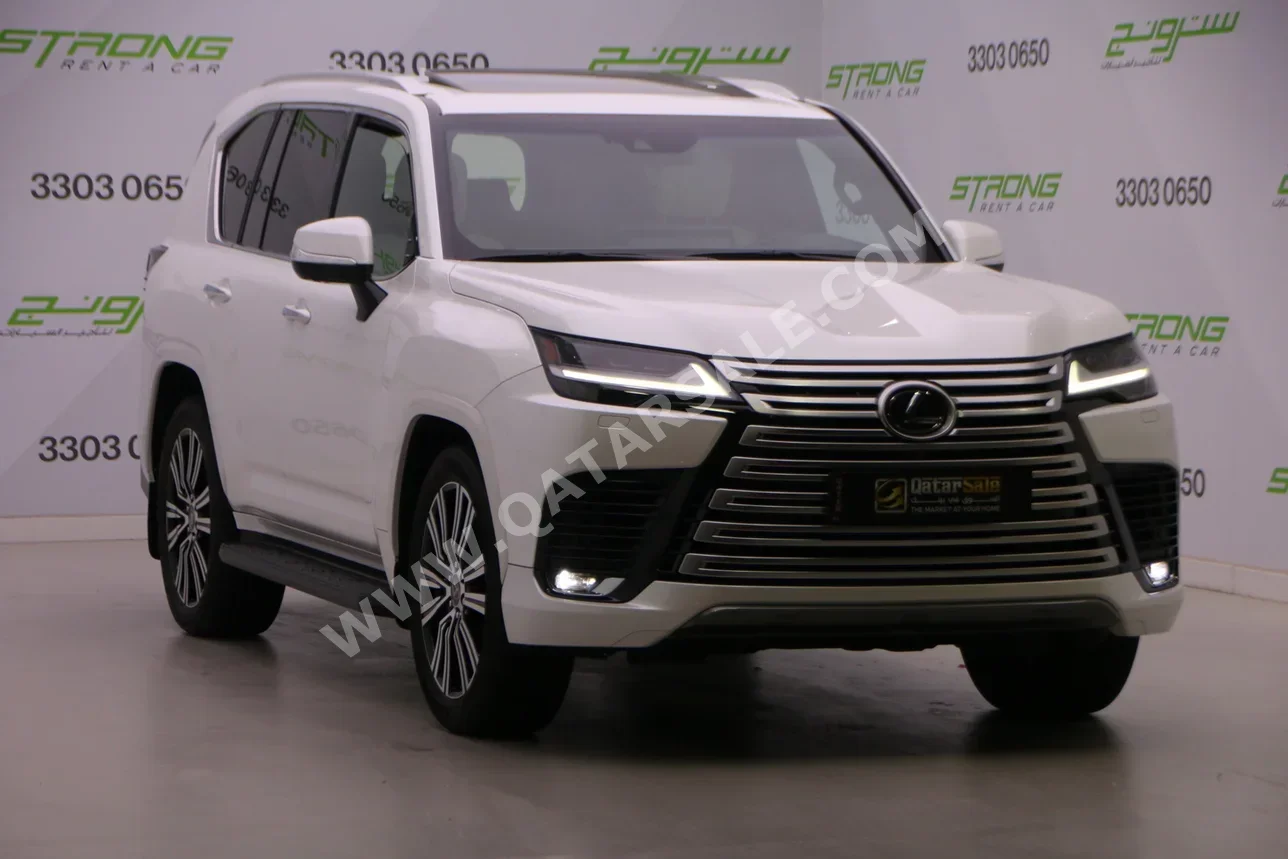 Lexus  LX  600 Luxury  2024  Automatic  61,000 Km  6 Cylinder  Four Wheel Drive (4WD)  SUV  White  With Warranty