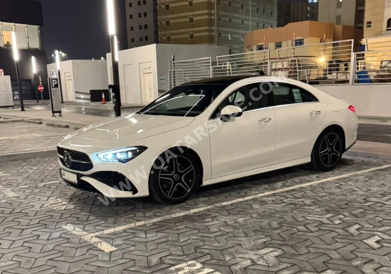 Mercedes-Benz  CLA  250  2024  Automatic  7,000 Km  4 Cylinder  Rear Wheel Drive (RWD)  Sedan  White  With Warranty
