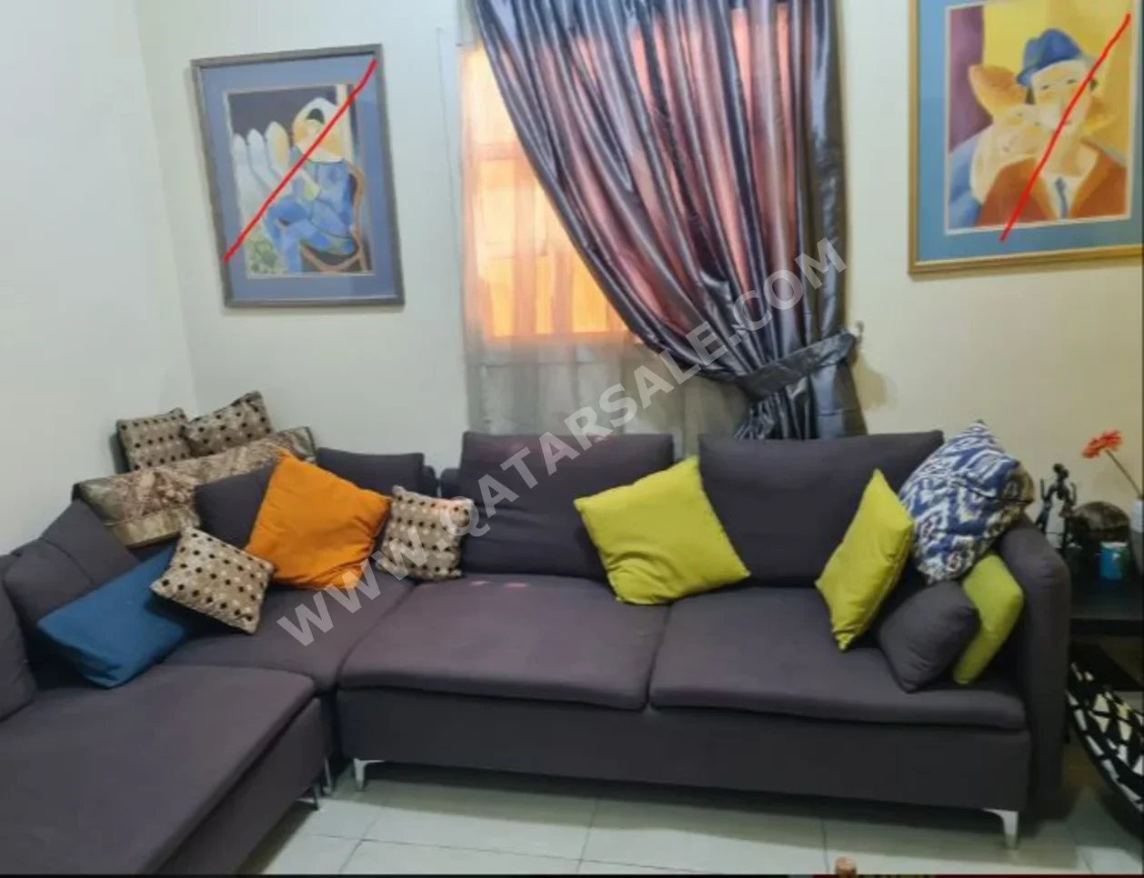 Sofas, Couches & Chairs L shape  - Gray