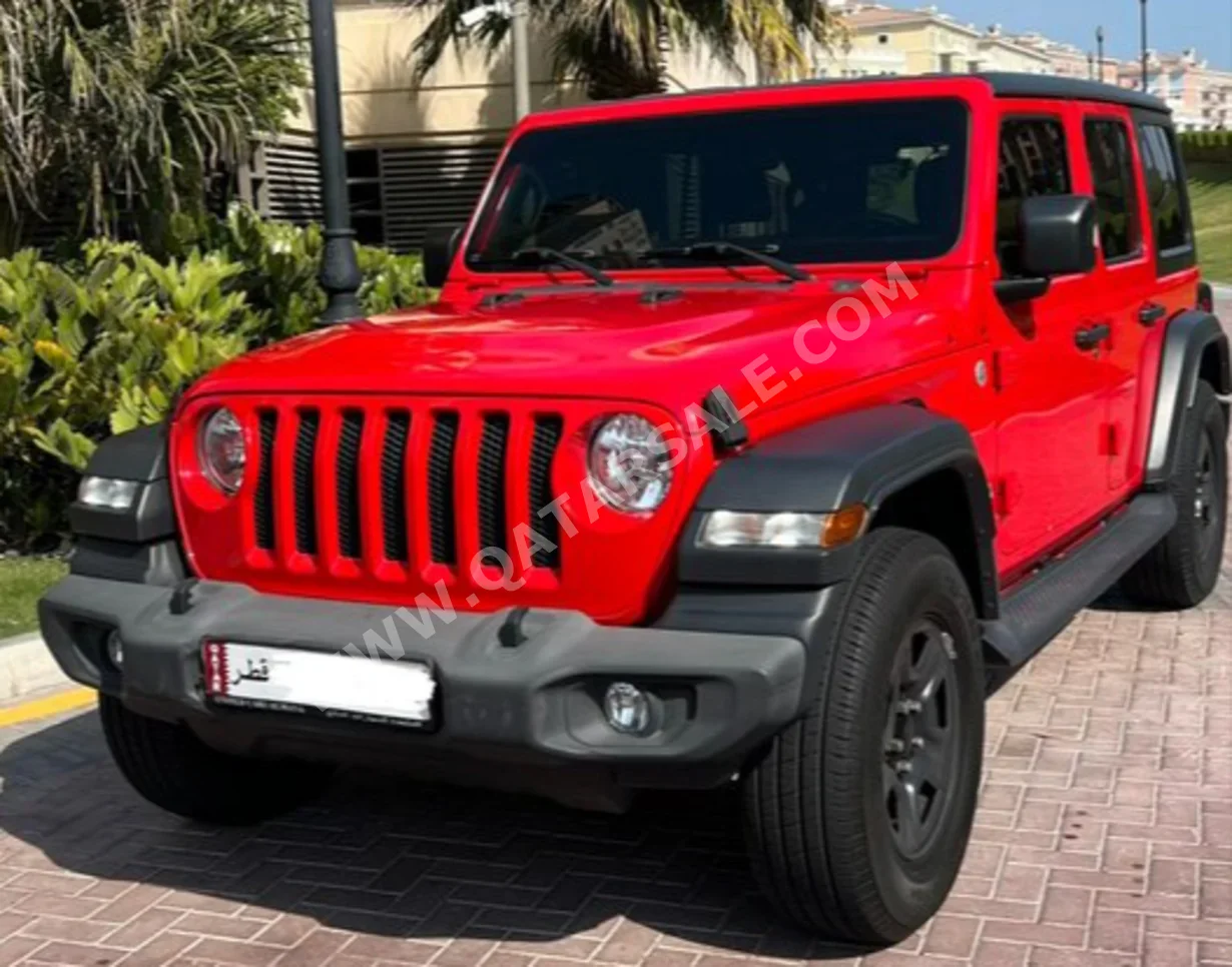 Jeep Wrangler Unlimited 2018 Automatic 79,000 Km 6 Cylinder Four Wheel Drive (4WD) Pick Up Red