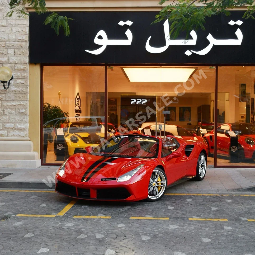 Ferrari  488  Spider  2019  Automatic  5,694 Km  8 Cylinder  Rear Wheel Drive (RWD)  Coupe / Sport  Red  With Warranty