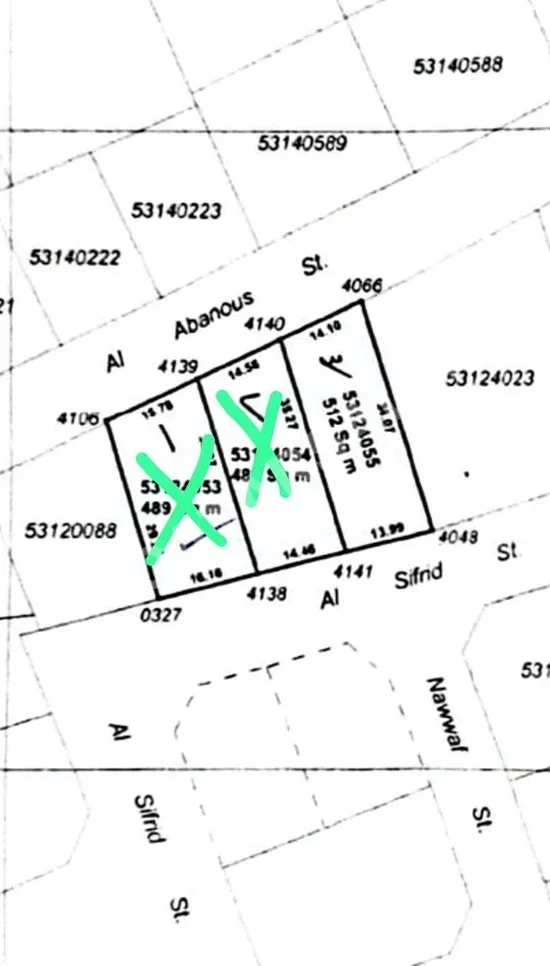 اراضي للبيع  في الريان  - معيذر  -المساحة 512 متر مربع