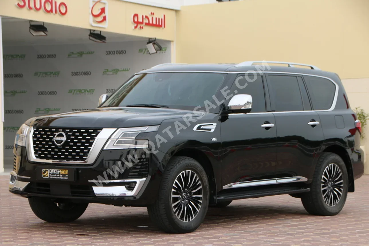 Nissan  Patrol  Platinum  2022  Automatic  71,000 Km  8 Cylinder  Four Wheel Drive (4WD)  SUV  Black