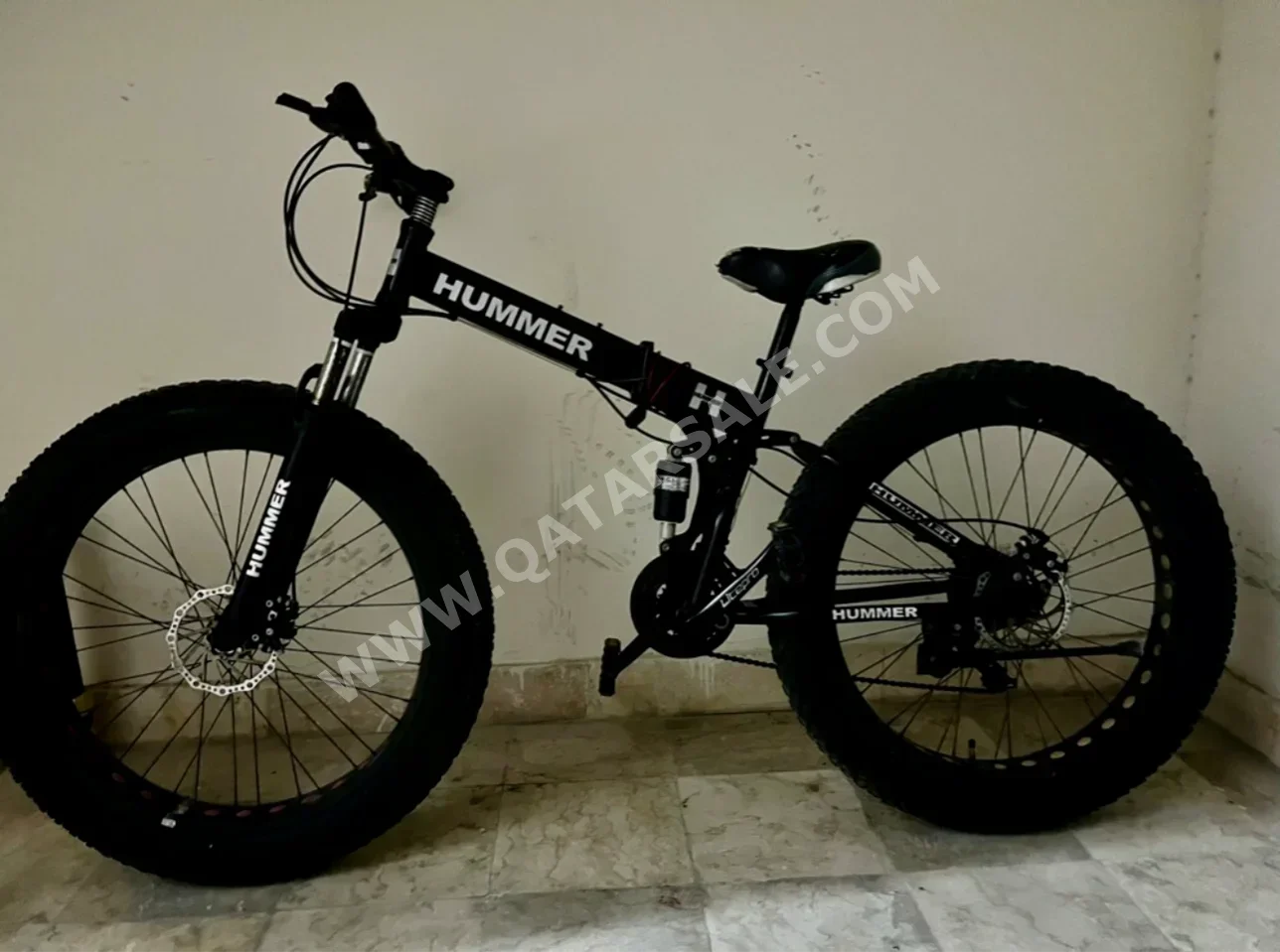 دراجة جبلية  - همر  - كبير(19-20 بوصة)  - أسود