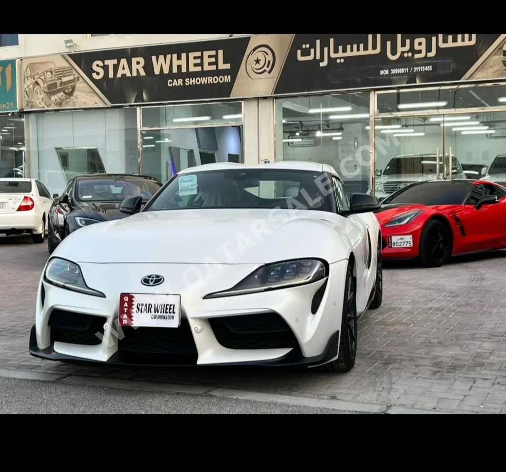 تويوتا سوبرا جي ار 2025 اوتوماتيك 0 كم 6 سلندر دفع خلفي كوبيه \ سبورت أبيض تحت الضمان