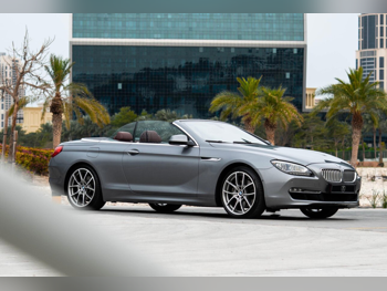 BMW  6-Series  650i  2014  Automatic  100,000 Km  8 Cylinder  Rear Wheel Drive (RWD)  Convertible  Gray  With Warranty