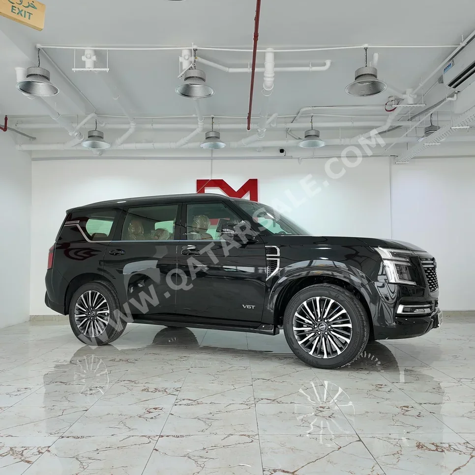 نيسان  باترول  بلاتنيوم  2026  اوتوماتيك  0 كم  6 سلندر  دفع رباعي  اس يو في  أسود  تحت الضمان