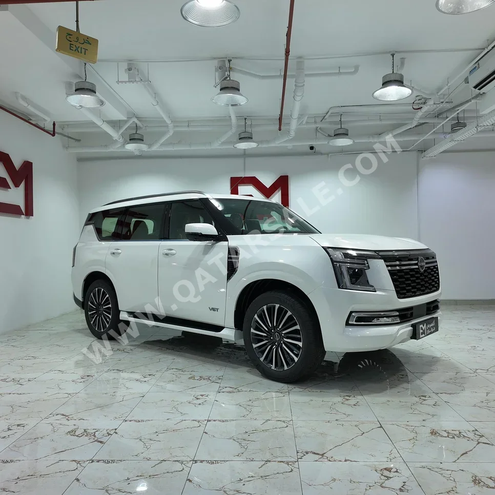 نيسان  باترول  بلاتنيوم  2026  اوتوماتيك  0 كم  6 سلندر  دفع رباعي  اس يو في  أبيض  تحت الضمان